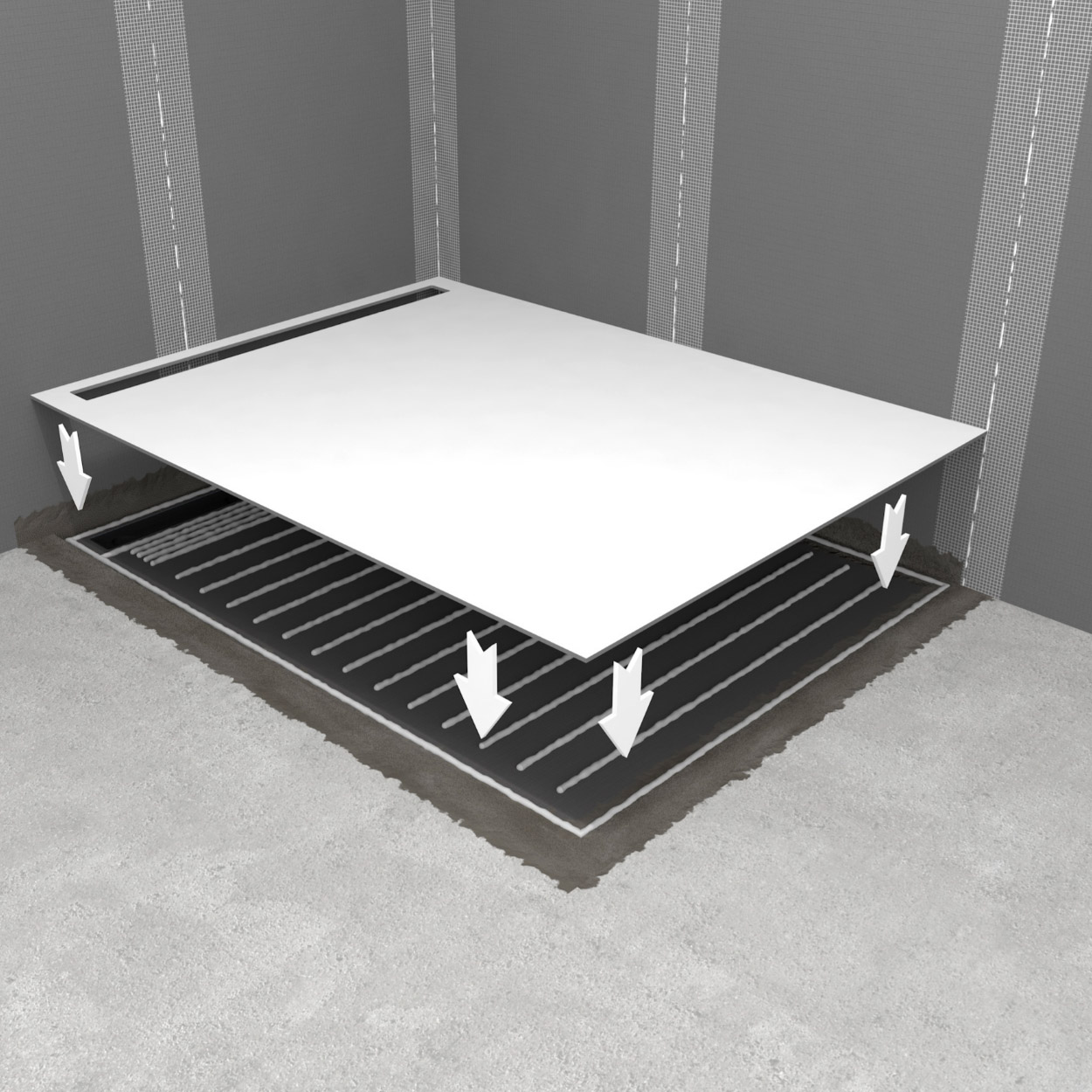 Wedi Fundo RioLigno Duschelement